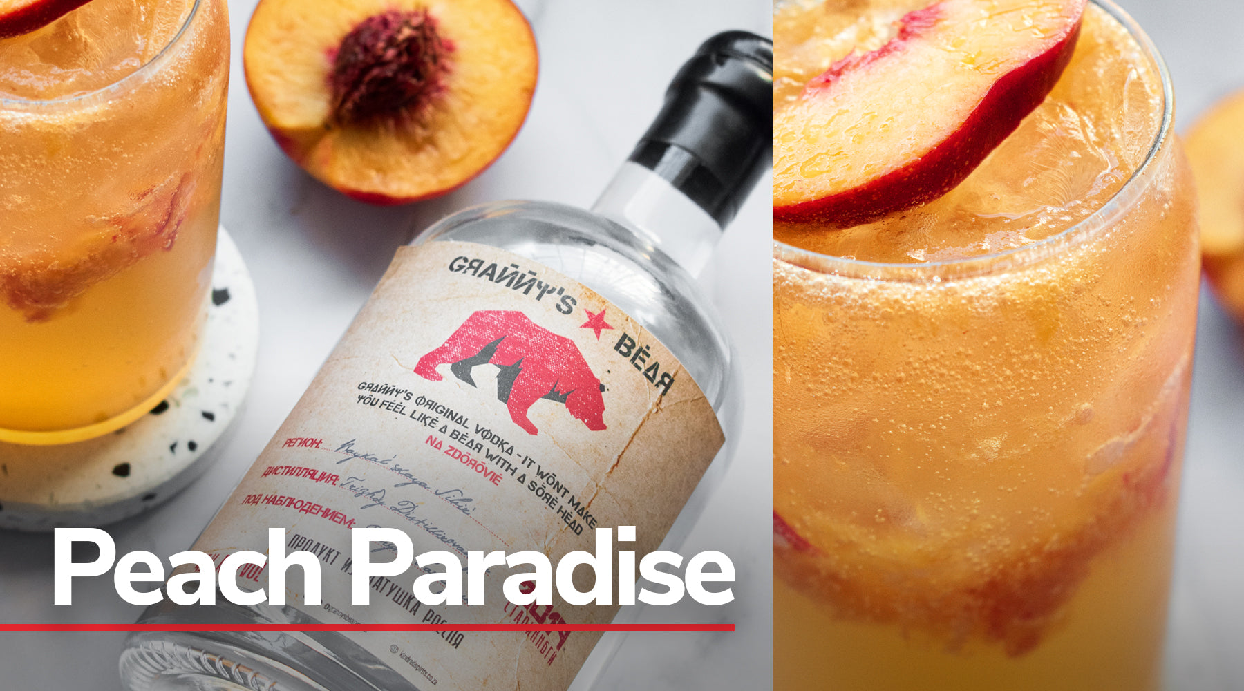 Best Summer Vodka Cocktail: Peach Paradise
