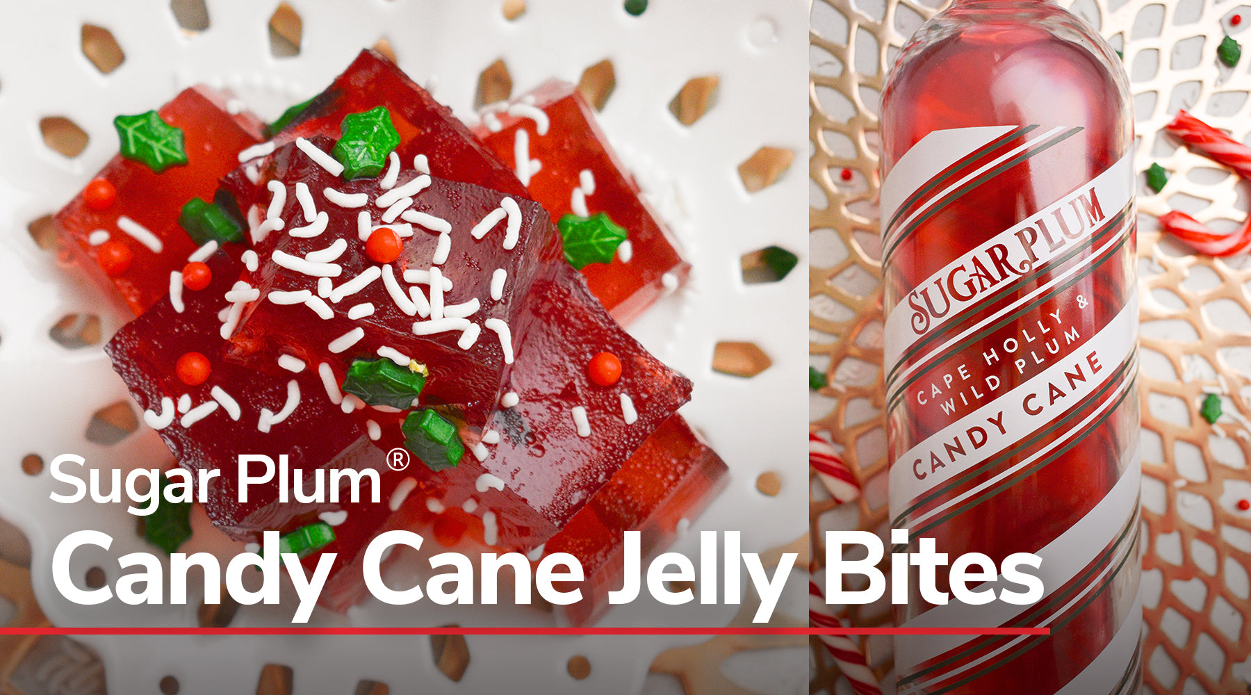 Sugar Plum Candy Cane Jelly Bites – The Perfect Christmas Treat