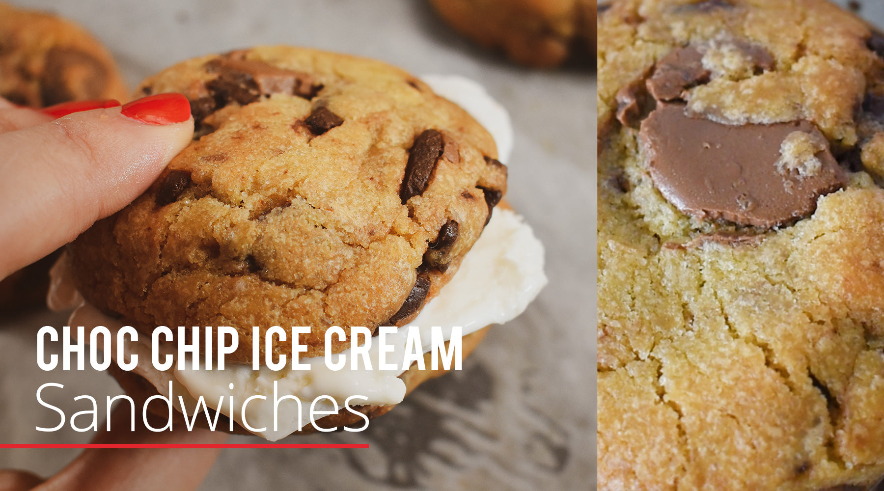 Deeliver Choc Chip Ice-Cream Sandwiches