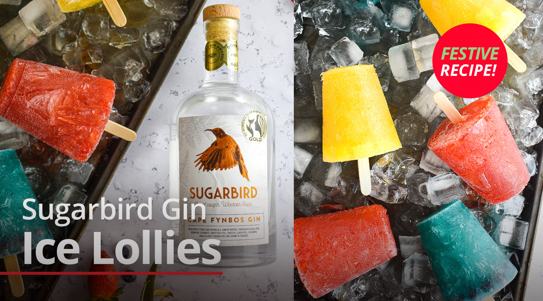 Sugarbird Gin Ice Lollies, 3 Ways