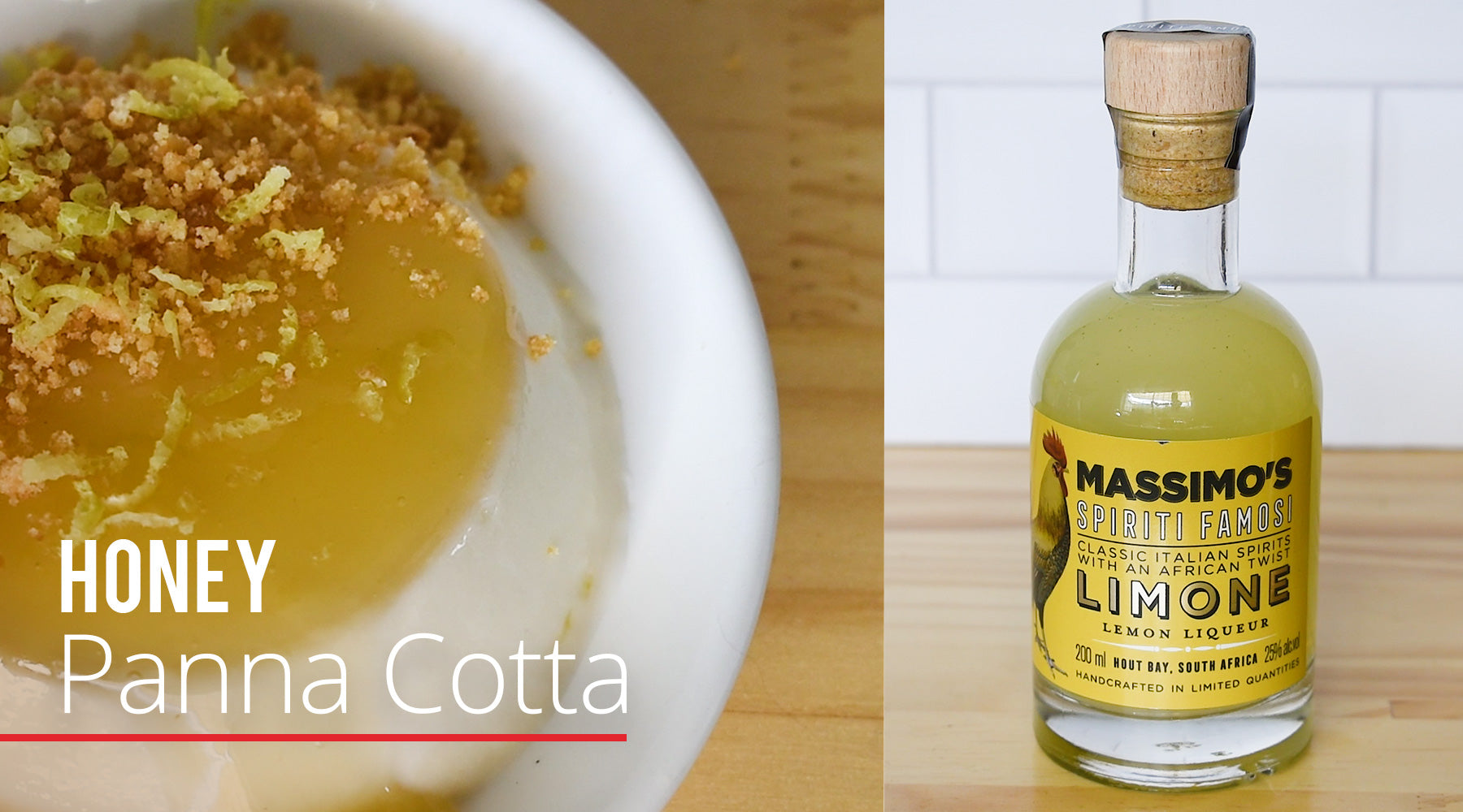 Honey Panna Cotta with Limone Liqueur