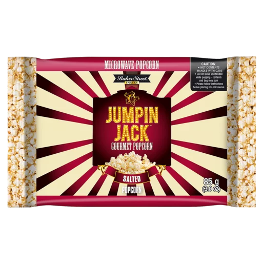 1 x Jumpin Jack Microwave Popcorn 85g - Salted
