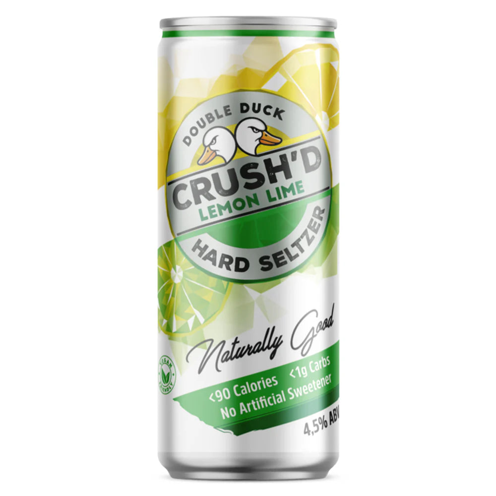 Double Duck Crush'd Hard Seltzer - Lemon Lime 4 Pack