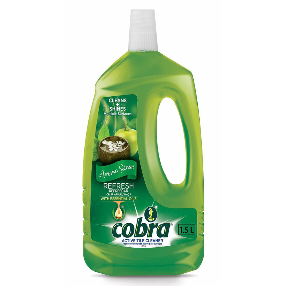 Cobra Active Tile Cleaner - Crisp Apple 1.5L