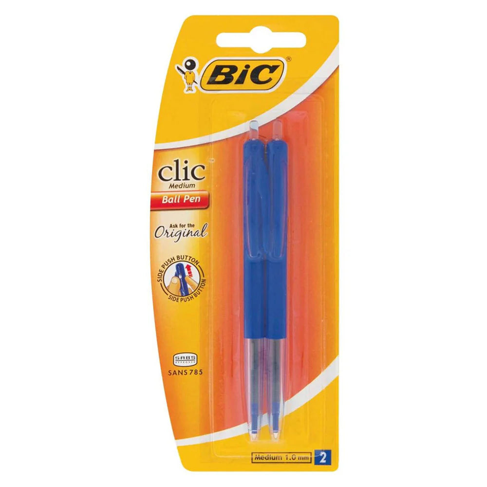Bic Click Medium Ball Pens Blue