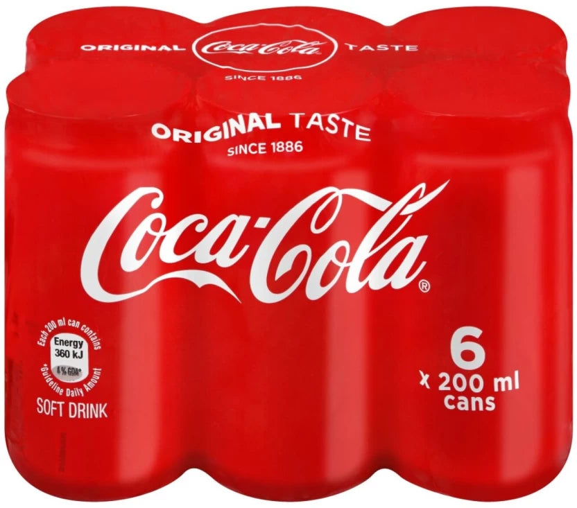Coca Cola 200ml 6 Pack
