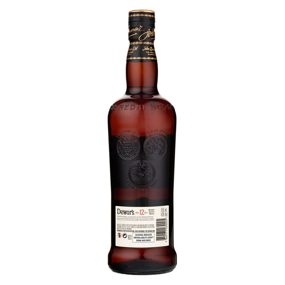 Dewar's 12 Year Old Blended Scotch Whisky 750ml