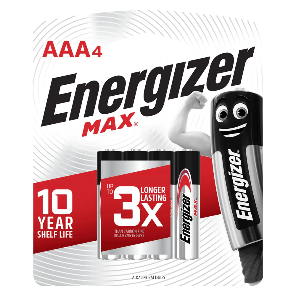 Energizer AAA Pack of 4 Batteries