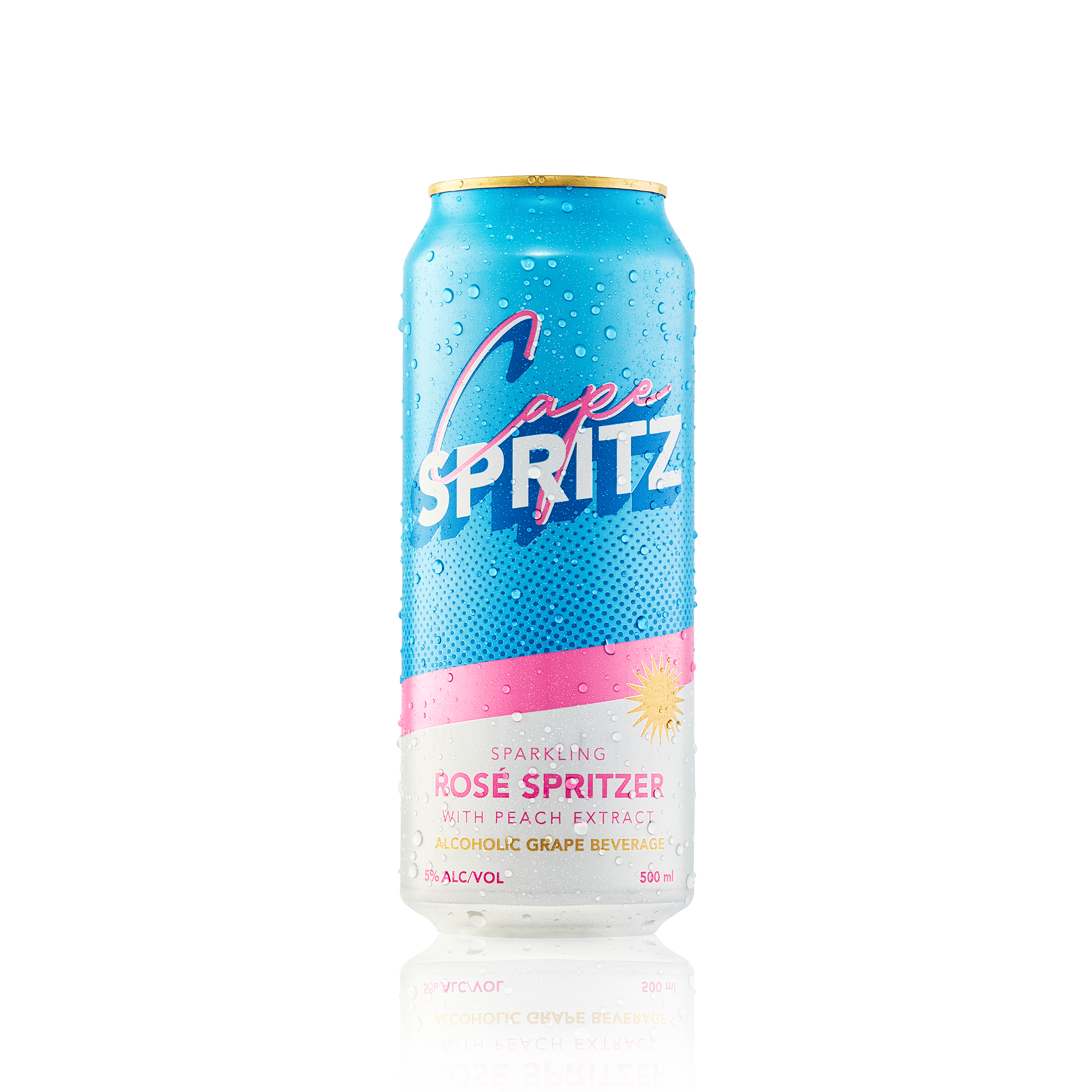 Cape Spritz Peach Rose Spritzer 500ml Can 6 Pack