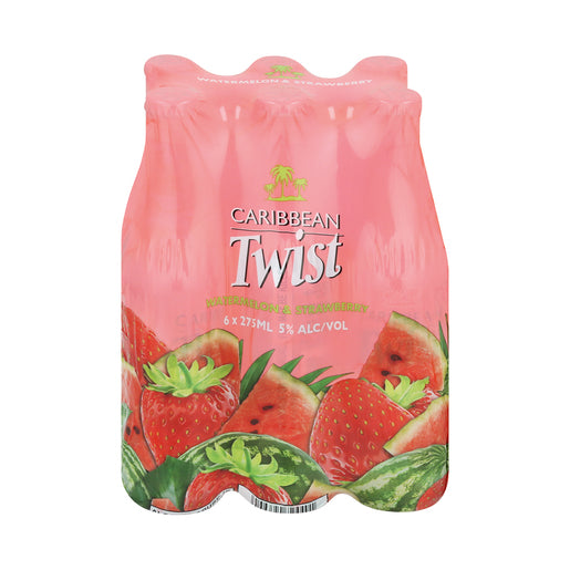 Caribbean Twist Strawberry & Watermelon Spirit Cooler 6 Pack