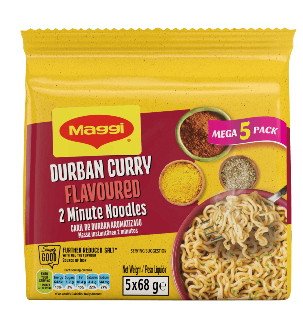 Maggi 2 Min Noodles Durban Curry Mega Pack
