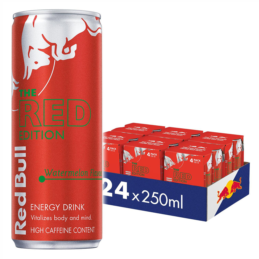 Buy Red Bull Energy Drink Red Edition: Watermelon 250ml (6 x 4 Pack) Online