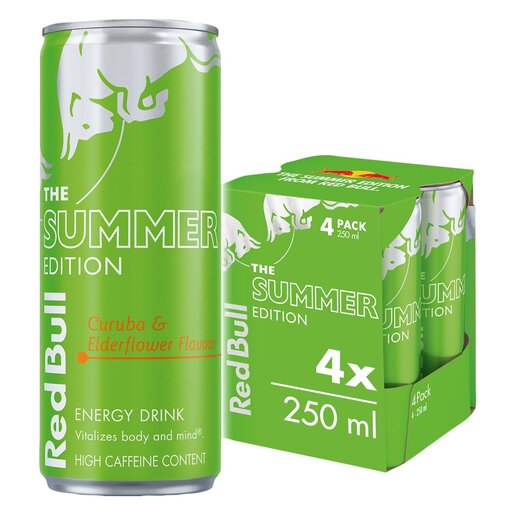 Red Bull Curuba & Elderflower 250ml Can 4 Pack