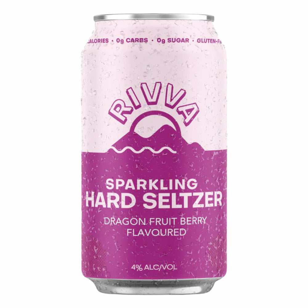 Buy Rivva Hard Seltzer 330ml Can 4 Pack - Dragon Fruit Berry Online