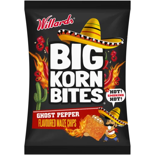 Willards Big Corn Bites Ghost Pepper 120g