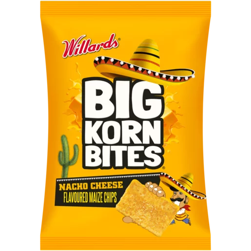 Willards Big Corn Bites Nacho Cheese 120g