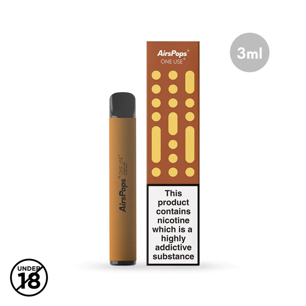 Buy Airspops One Use 3ml - Classic Toba 5% Online