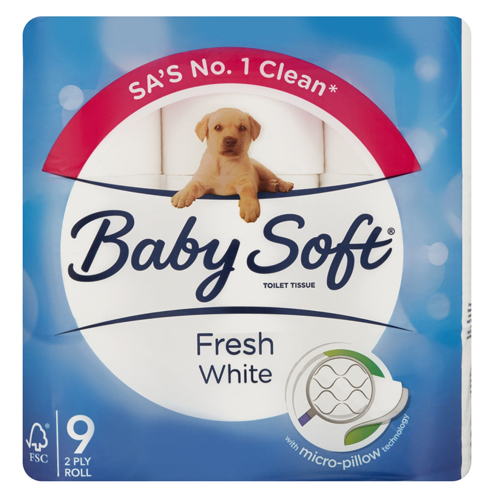 Buy Baby Soft 2ply Toilet Rolls 9 Pack Online