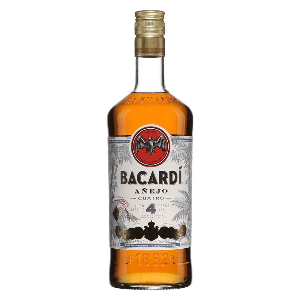 Buy Bacardi Anejo Cuatro 4 Year Rum 750ml Online