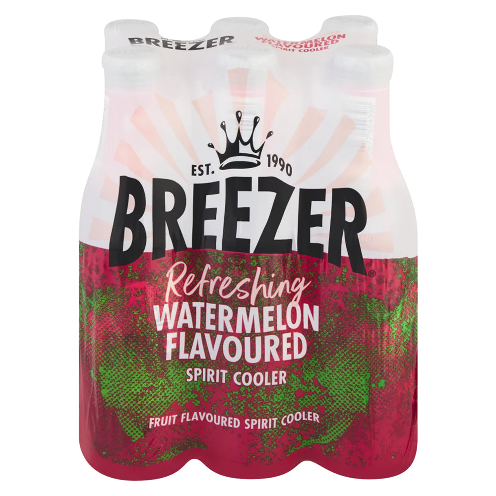 Buy Bacardi Breezer Watermelon 275ml Bottle 6 Pack Online