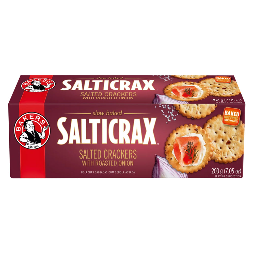 Buy Bakers Salticrax Roasted Onion 200g Online