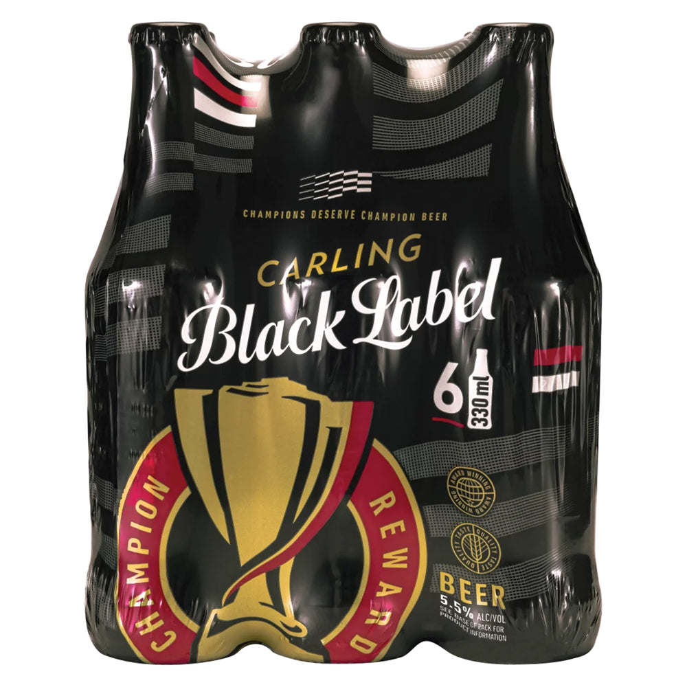 Buy Black Label Beer 330ml Bottle 6 Pack Online
