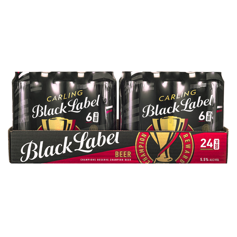 Buy Black Label Beer 500ml Can - Case Online