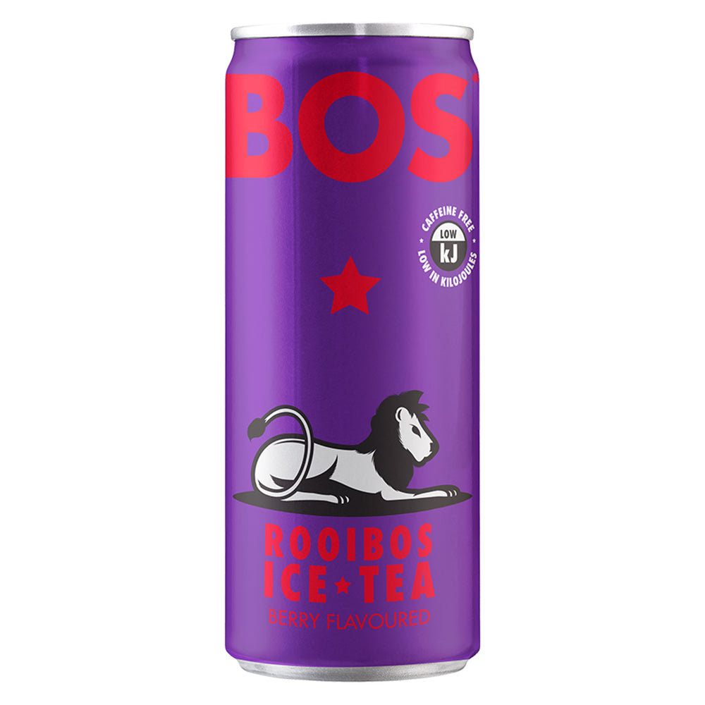 Buy BOS Ice Tea Berry 300ml Can Online