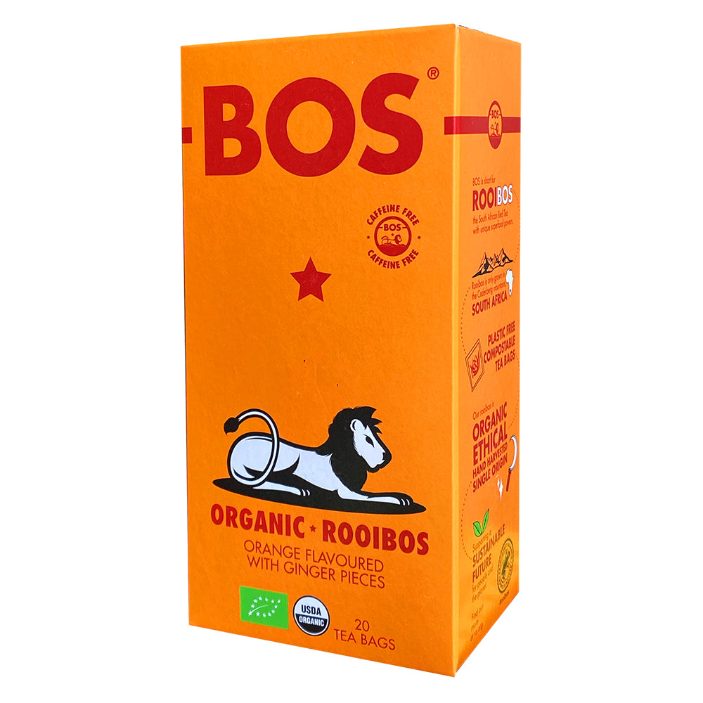 Buy BOS Organic Rooibos Dry Tea - Orange & Ginger Online