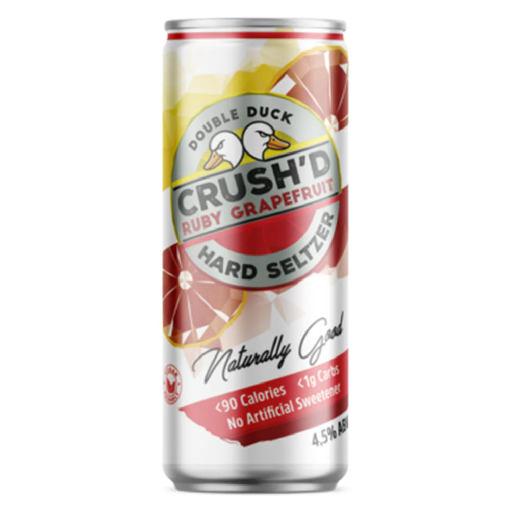 Double Duck Crush'd Hard Seltzer - Ruby Grapefruit 4 Pack
