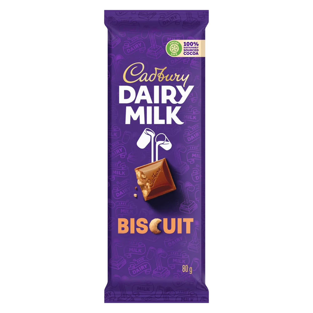 Buy Cadbury Dairy Milk Biscuit Slab 80g Online