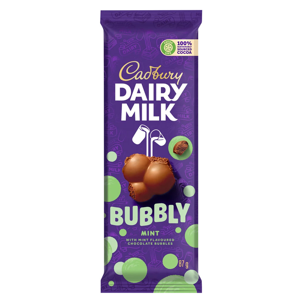 Buy Cadbury Dairy Milk Bubbly Mint Slab 87g Online