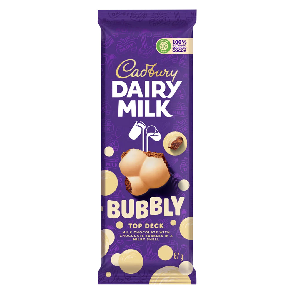 Buy Cadbury Dairy Milk Bubbly Top Deck Slab 87g Online