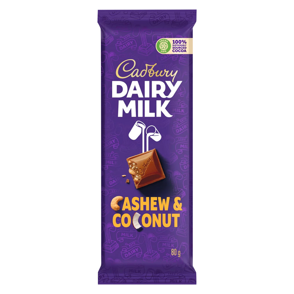 Buy Cadbury Dairy Milk Cashew & Coconut Slab  80g Online
