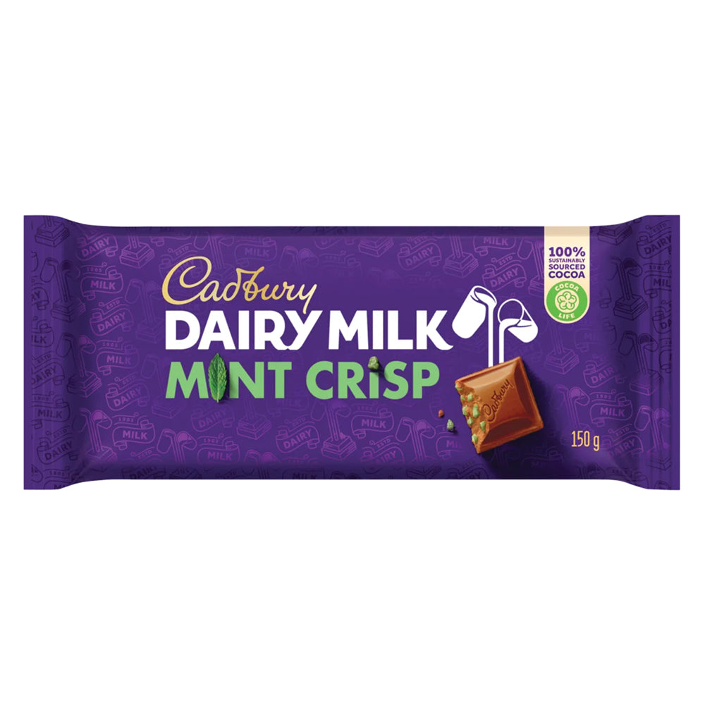 Buy Cadbury Dairy Milk Mint Crisp Large Slab 150g Online