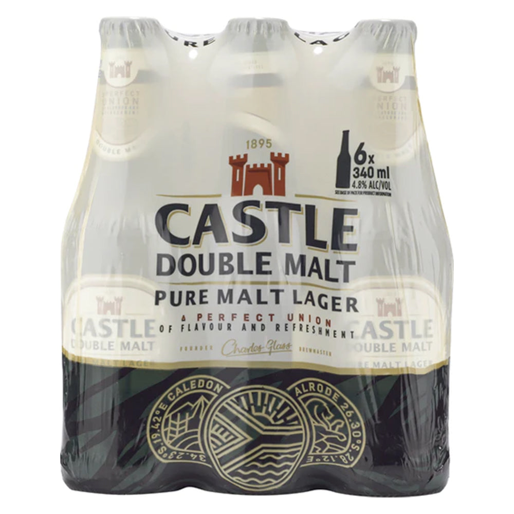 Buy Castle Double Malt 340ml Bottle 6 Pack Online