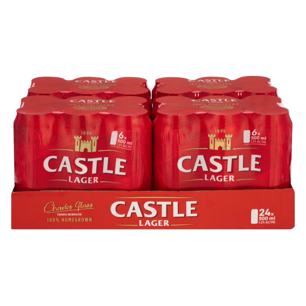 Buy Castle Lager 500ml Can - Case Online