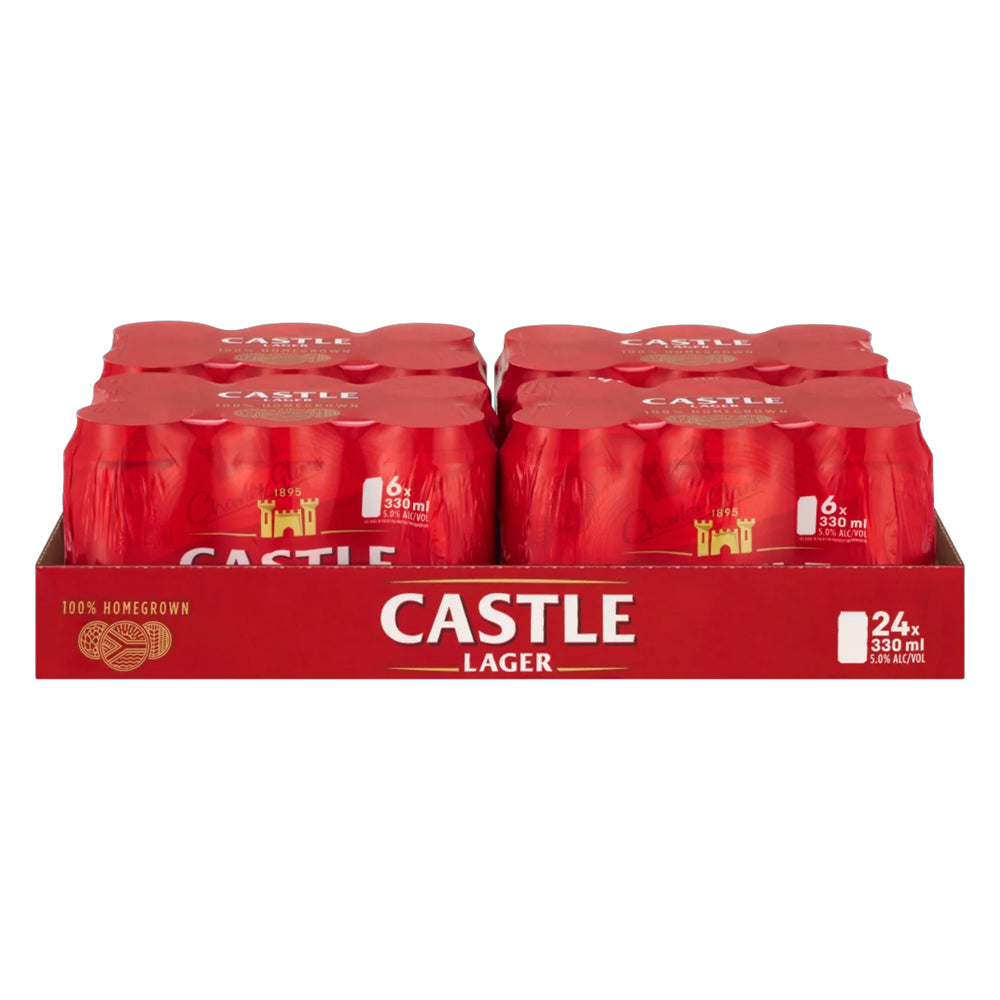 Buy Castle Lager Beer 330ml Can - Case Online