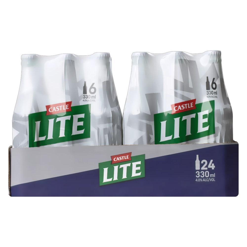 Buy Castle Lite Beer 330ml Bottle - Case Online