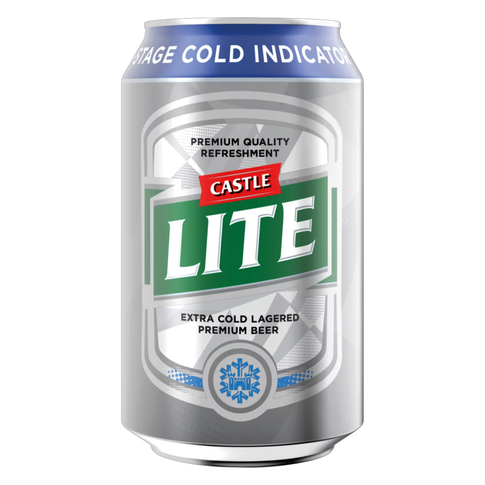 Buy Castle Lite Beer 330ml Can 6 Pack Online