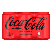 Buy Coca Cola No Sugar 300ml Can 6 Pack Online