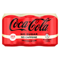 Buy Coca Cola No Sugar No Caffeine 300ml Can 6 Pack Online