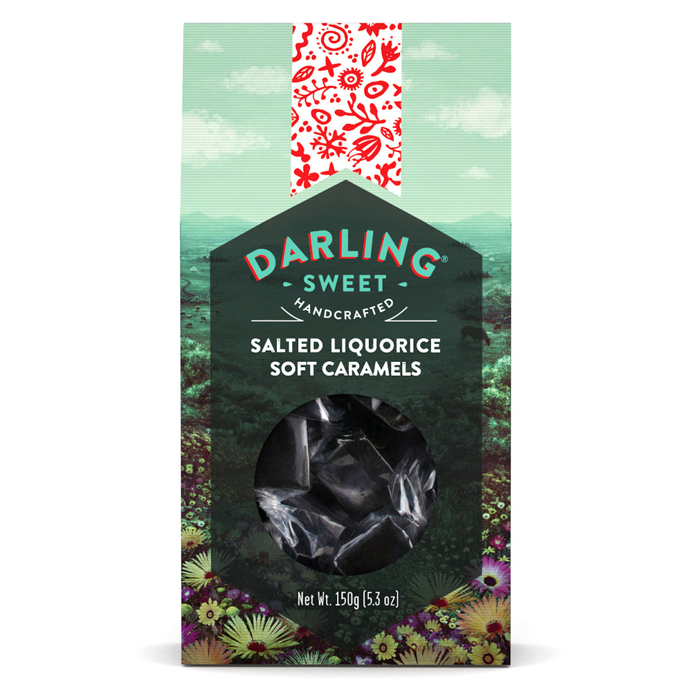Buy Darling Sweet Salted Liquorice Soft Caramels 150g Online