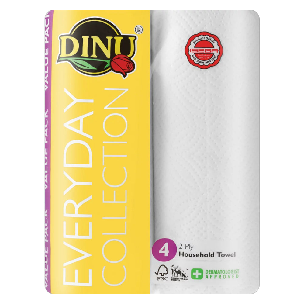 Buy Dinu Household 2-Ply Paper Towels 4 Pack Online