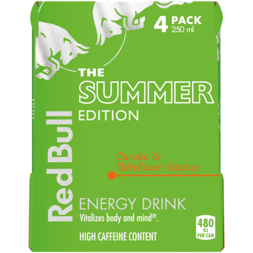 Red Bull Curuba & Elderflower 250ml Can 4 Pack