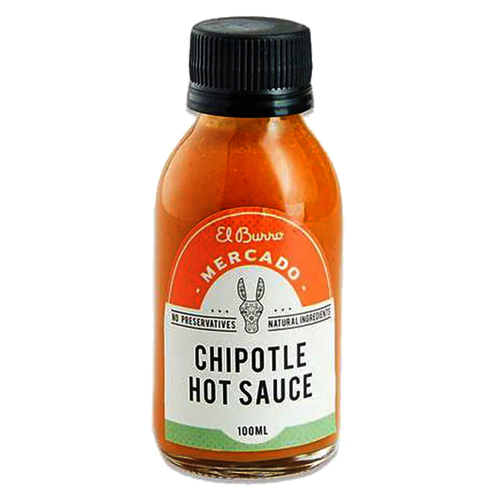 Buy El Burro Mercado Chipotle Hot Sauce 100ml Online