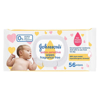Johnson's Extra Sensitive 56 Wipes