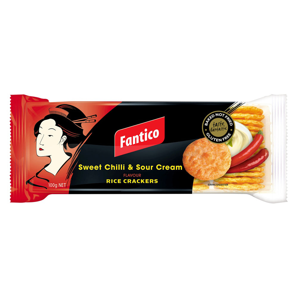 Buy Fantico Sweet Chilli & Sour Cream Rice Crackers Online