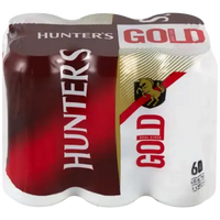 Buy Hunter's Gold 440ml Can 6 Pack online