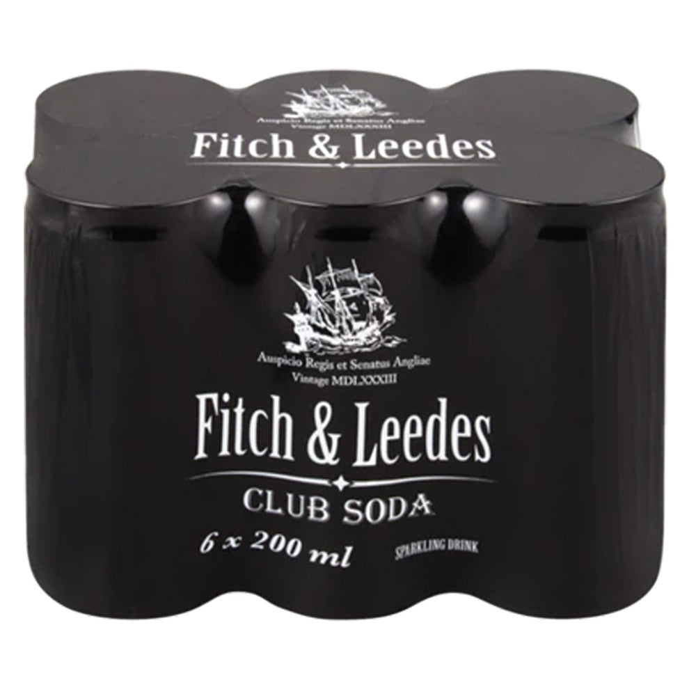 Buy Fitch & Leedes Club Soda 200ml 6 Pack Online